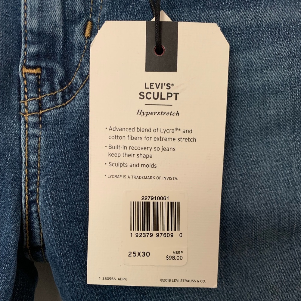 NEW! Levi’s mile high super skinny - indigo lounge - Picture 8 of 8